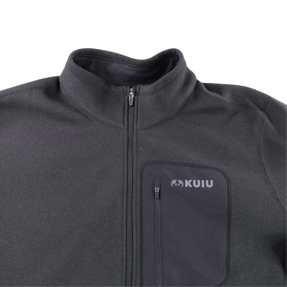 KUIU Base Camp Sweater Fleece Mens 3XL Black Quarter Zip Pullover 10995
